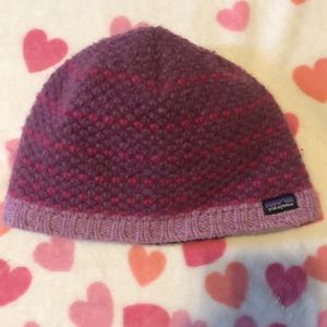 Patagonia Purple & Pink Fleeced lined Hat
